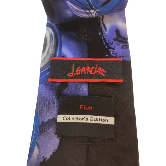 Jerry Garcia Necktie FISH Collector's Ed. Multicolor 100% Silk Grateful Dead - Picture 7 of 9
